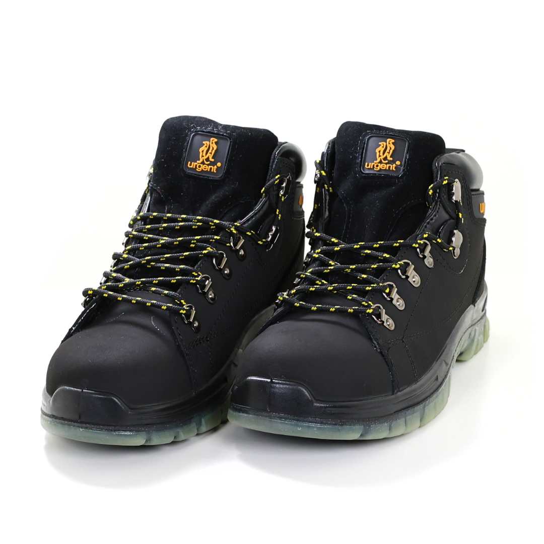 114 Black S1 Munkavédelmi Farmer Bakancs (SRA, TPU) (D317) - Urgent