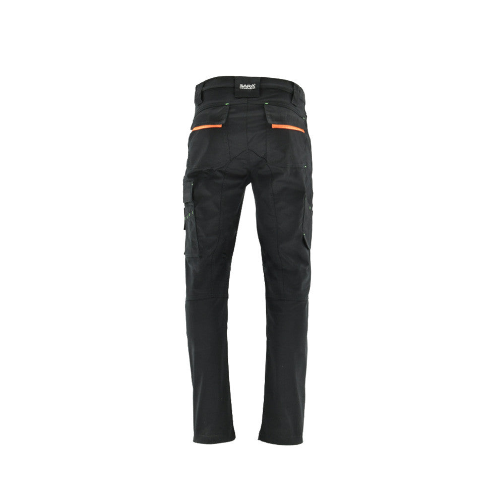 Sara Actiflex deréknadrág - fekete - narancs