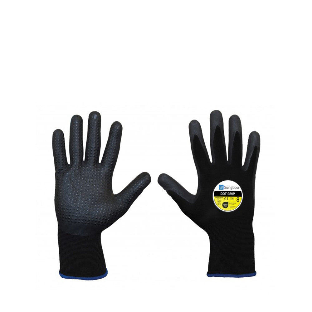 Sungboo Dot Grip nitril mártott kesztyű
