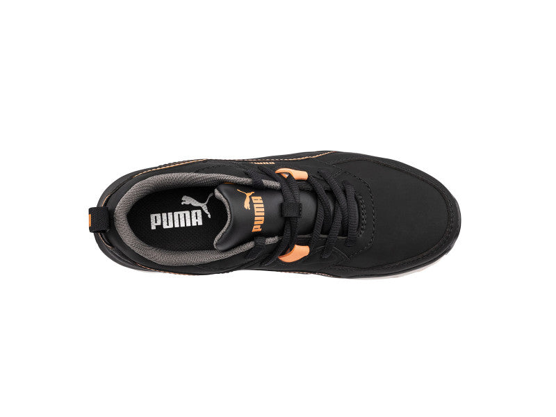Puma Stepper BLK/Peach Low S3S ESD HRO SR női munkavédelmi cipő