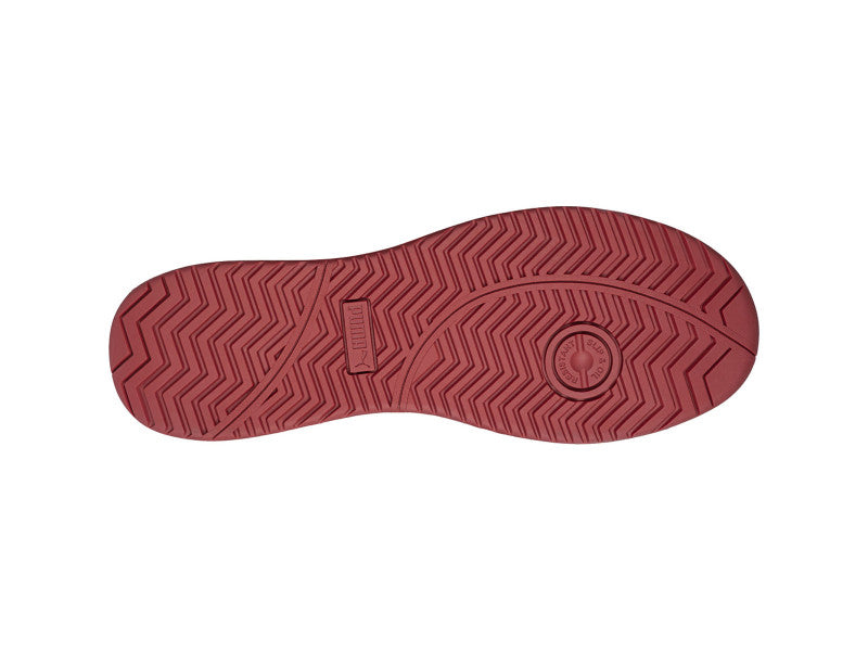 Puma Frontcourt BLK/WHT/RED Mid S3L ESD FO HRO SR munkavédelmi bakancs