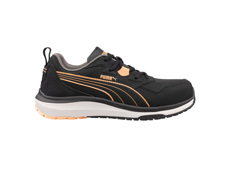 Puma Stepper BLK/Peach Low S3S ESD HRO SR női munkavédelmi cipő