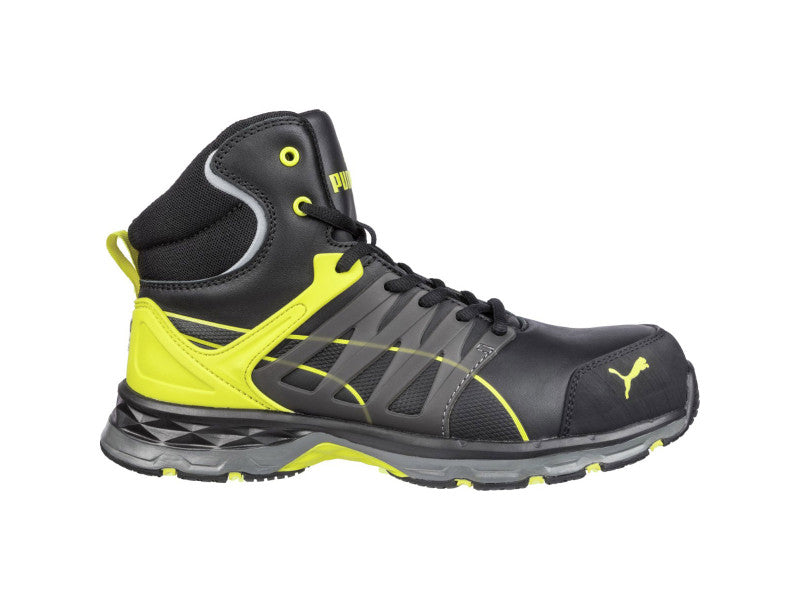Puma Velocity 2.0 Yellow Mid S3S ESD FO HRO SR munkavédelmi bakancs