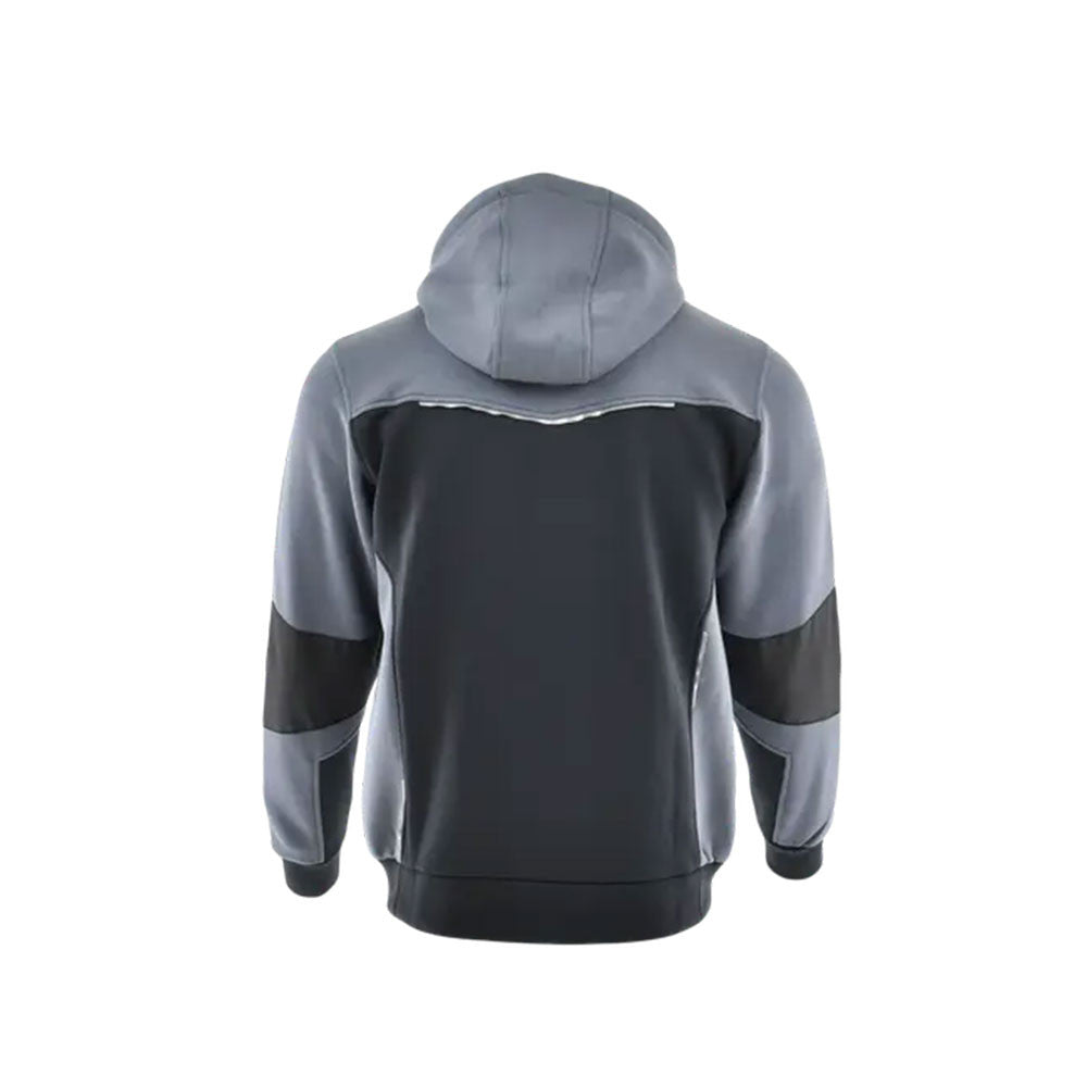 Sara Comfort Plus kapucnis pulóver fekete - szürke