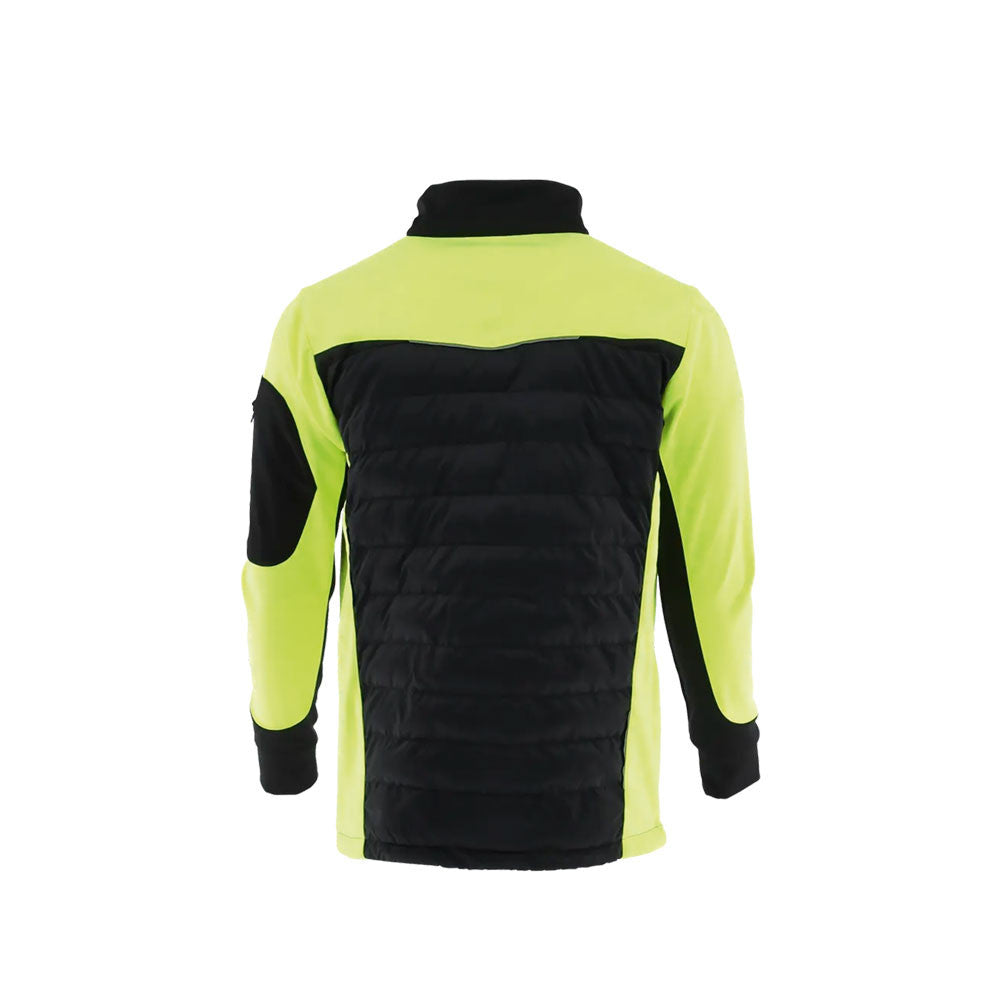 Sara Comfort Plus Hybrid cipzáras pulóver fekete - sárga