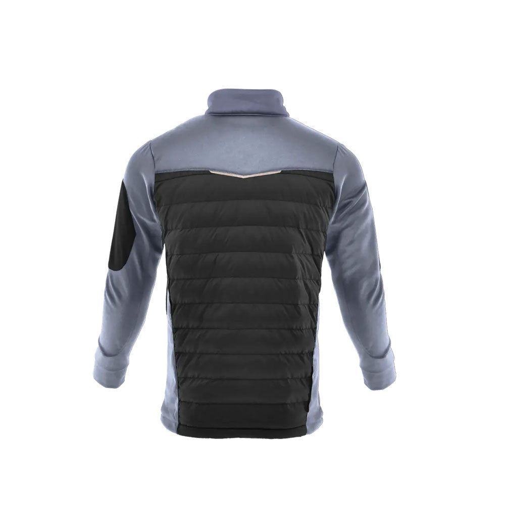 Sara Comfort Plus Hybrid cipzáras pulóver fekete - szürke