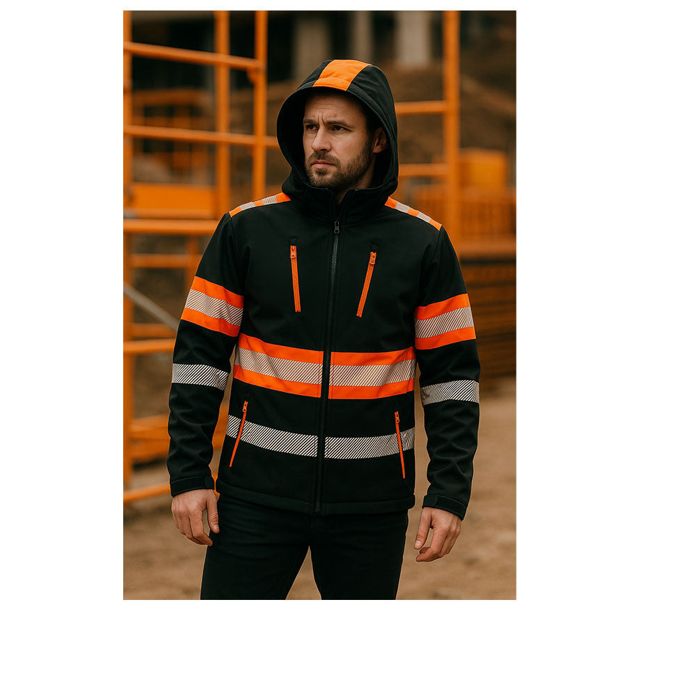 Urgent 931 kapucnis softshell bélelt kabát