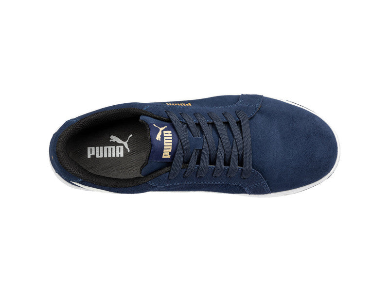Puma Iconic Suede Navy Low S1PL ESD FO HRO SR munkavédelmi cipő