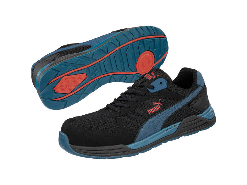 Puma Frontside BLK/Blue low S1PS ESD FO HRO SR munkavédelmi cipő