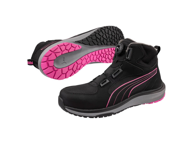 Puma Aspire Pink Disc Mid S3S ESD HRO SR női munkavédelmi bakancs