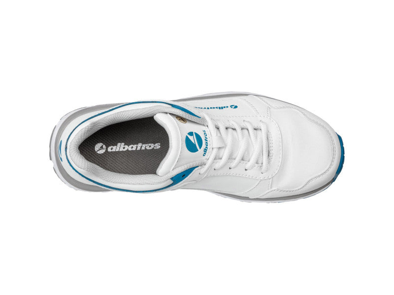 Albatros Whiz ST White Low O2 ESD HRO SRA női munkavédelmi cipő