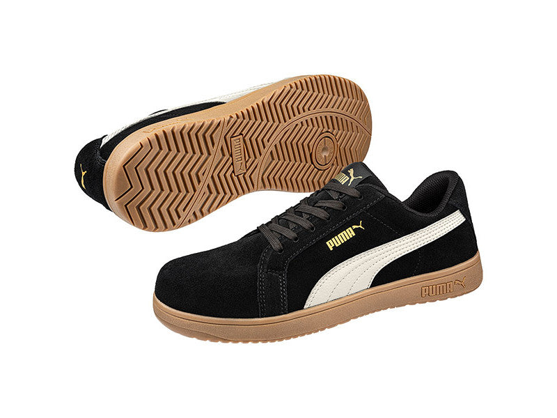 Puma Iconic BLK/Gum Low S1PL ESD FO HRO SR munkavédelmi cipő