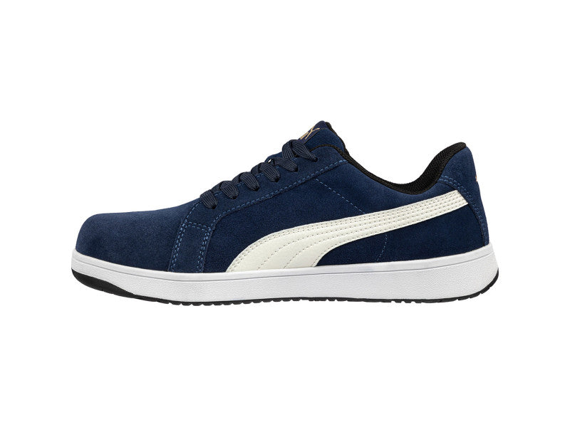 Puma Iconic Suede Navy Low S1PL ESD FO HRO SR munkavédelmi cipő