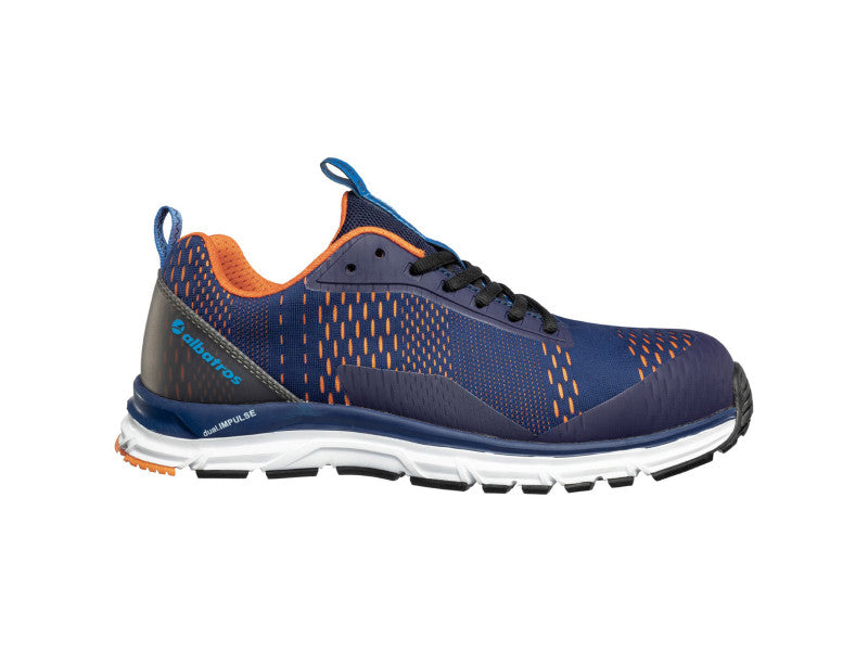 Albatros AER55 Impulse Blue Orange Low S1PS ESD FO HRO SR munkavédelmi cipő