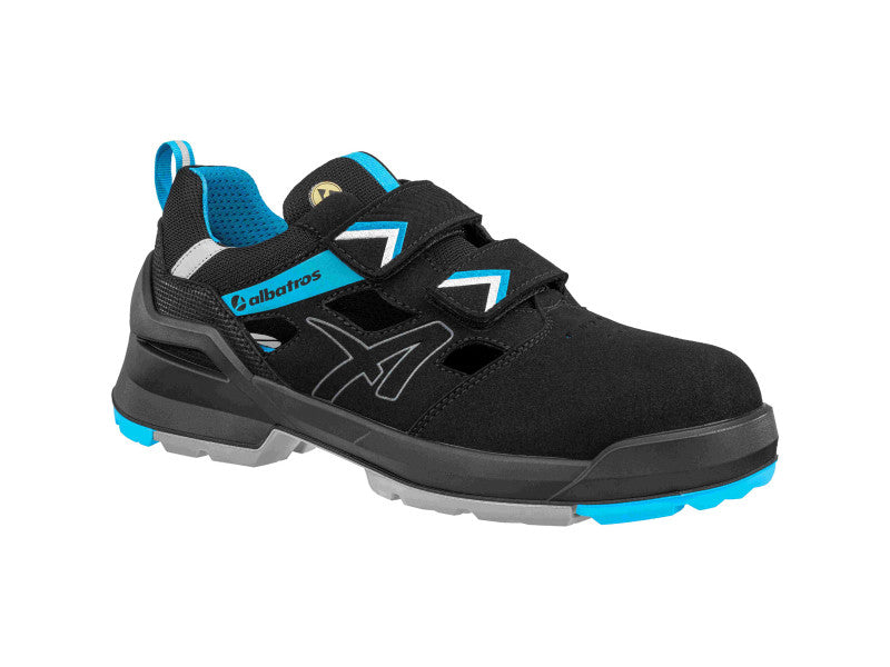Albatros Forge Air Black/Blue XW Low S1 ESD FO SR munkavédelmi szandál