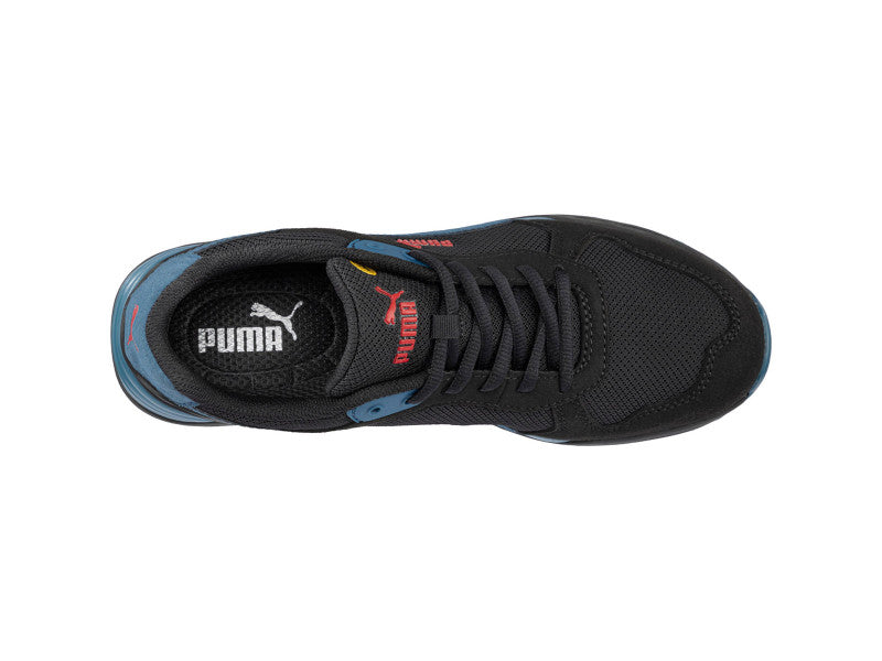 Puma Frontside BLK/Blue low S1PS ESD FO HRO SR munkavédelmi cipő