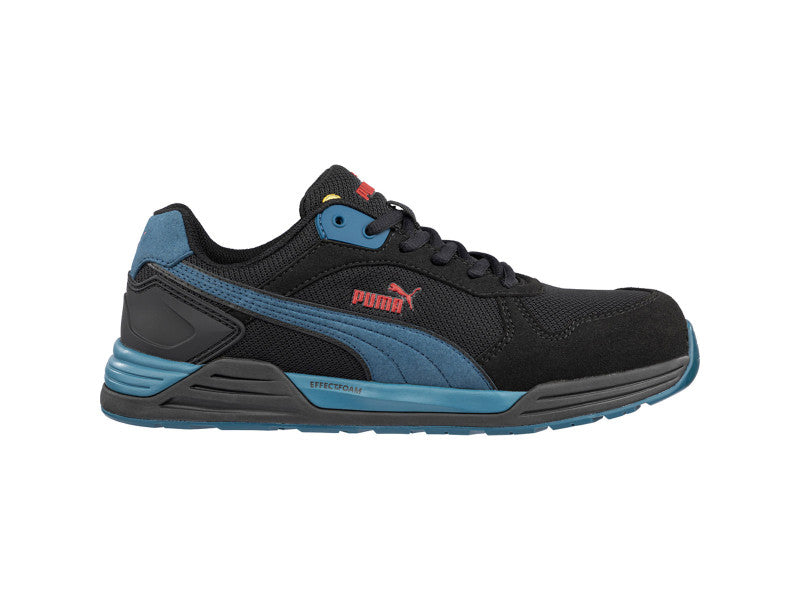 Puma Frontside BLK/Blue low S1PS ESD FO HRO SR munkavédelmi cipő